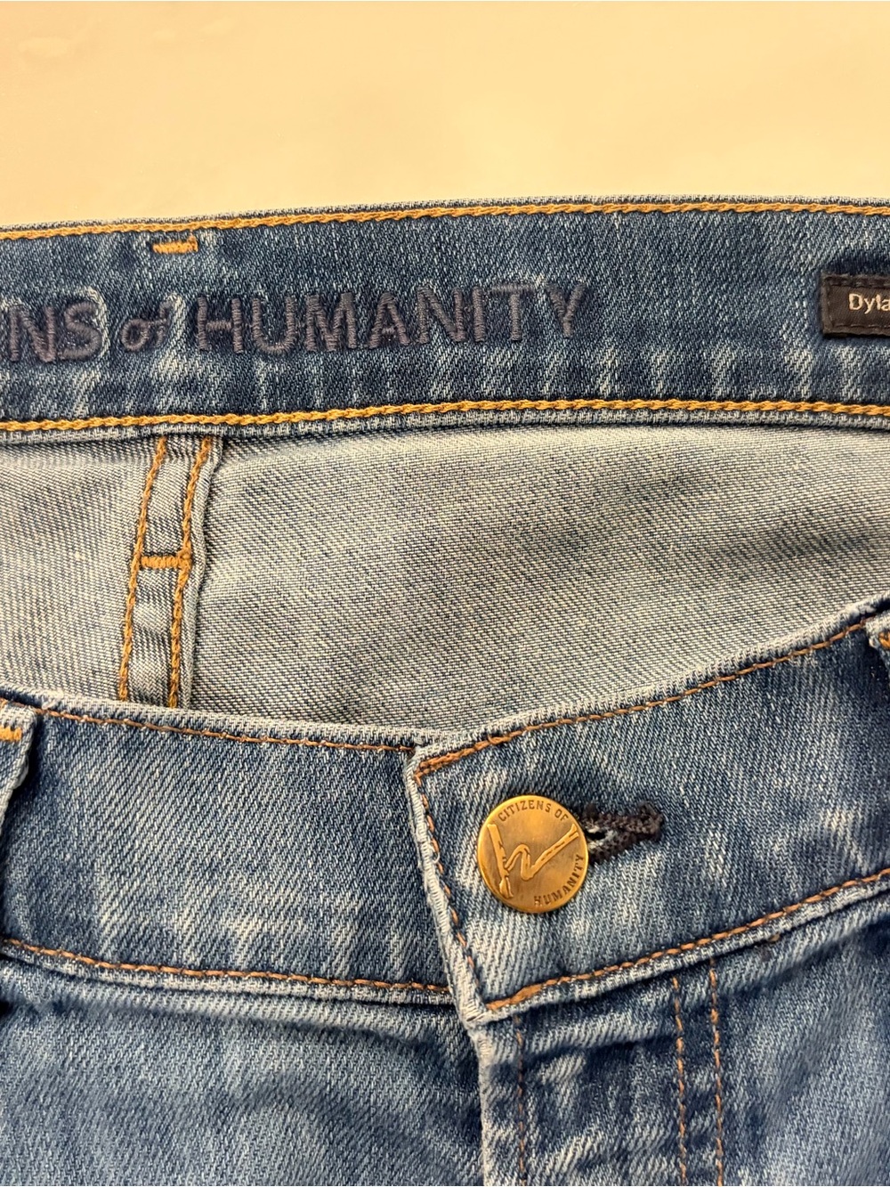 Citizens of Humanity Straight Blue Jeans - Picture 2 of 3